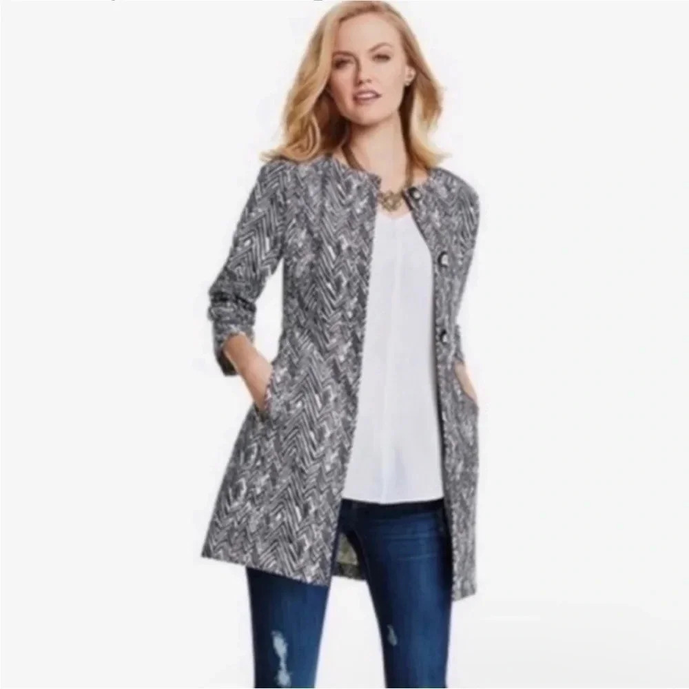•Cabi• Knit Car Coat, Style 3034, Like New, Sm